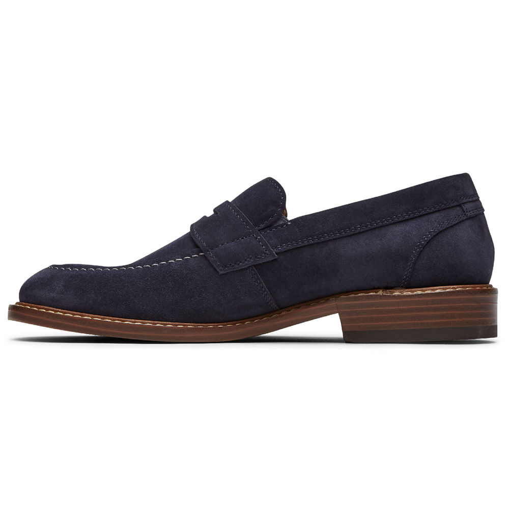 Mocassins Rockport Homem Azul Marinho - Kenton Penny - 64083OWRZ